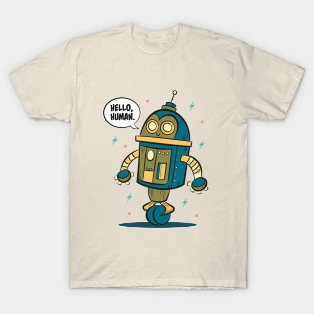 Hello, Human T-Shirt by edvill